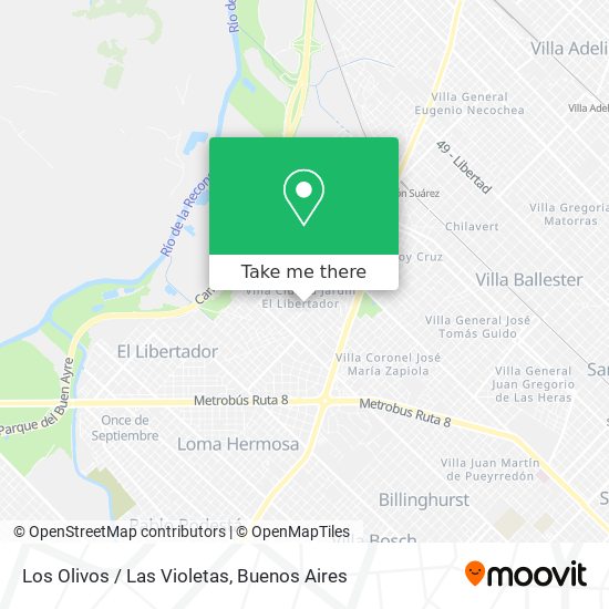 Los Olivos / Las Violetas map