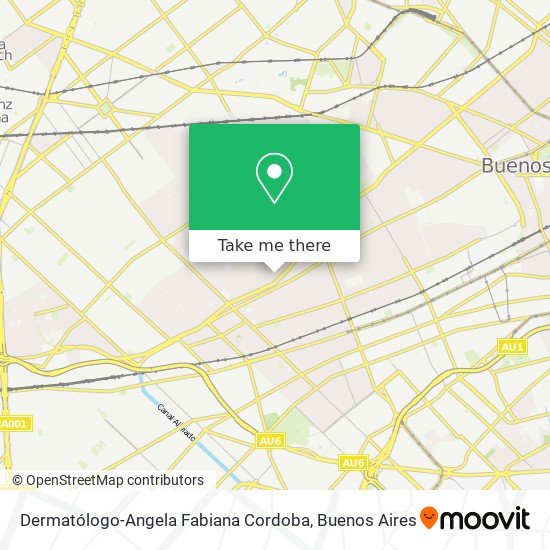 Dermatólogo-Angela Fabiana Cordoba map