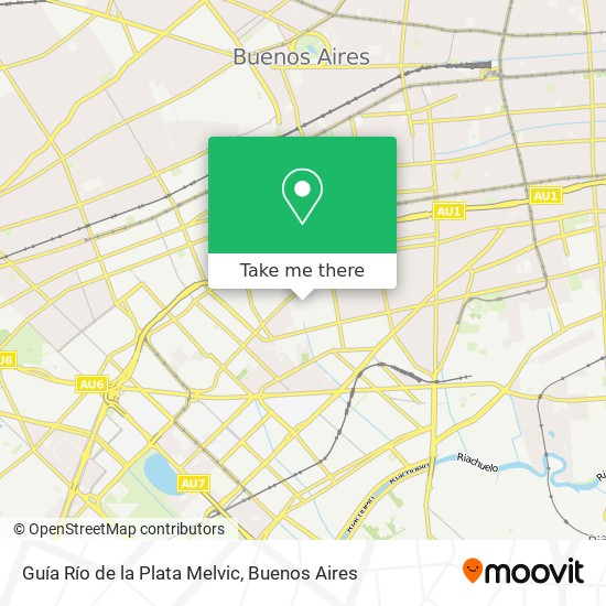 Guía Río de la Plata Melvic map