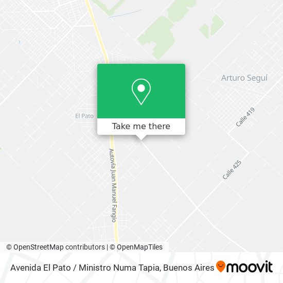 Mapa de Avenida El Pato / Ministro Numa Tapia