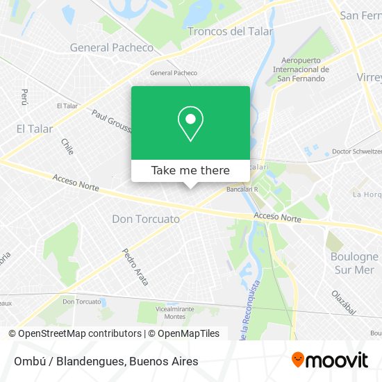 Ombú / Blandengues map
