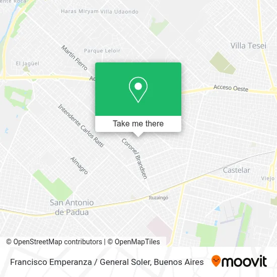 Francisco Emperanza / General Soler map