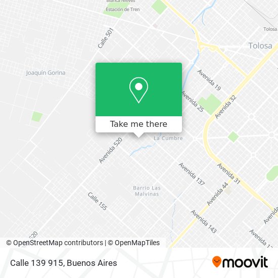 Calle 139 915 map