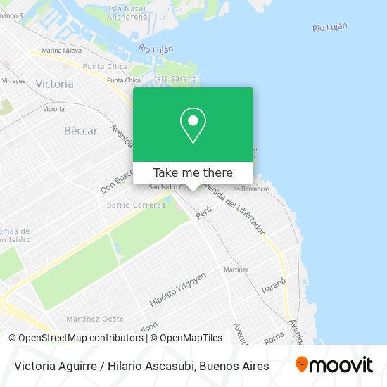 Victoria Aguirre / Hilario Ascasubi map
