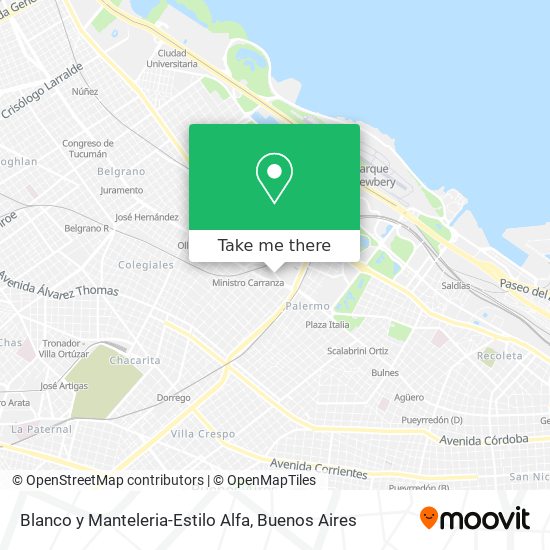 Blanco y Manteleria-Estilo Alfa map
