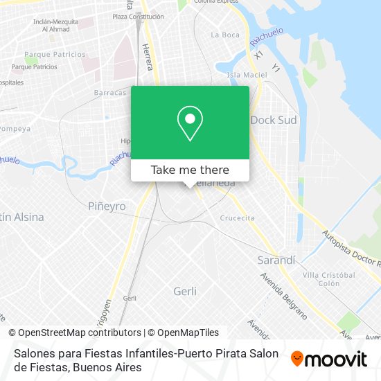 Mapa de Salones para Fiestas Infantiles-Puerto Pirata Salon de Fiestas