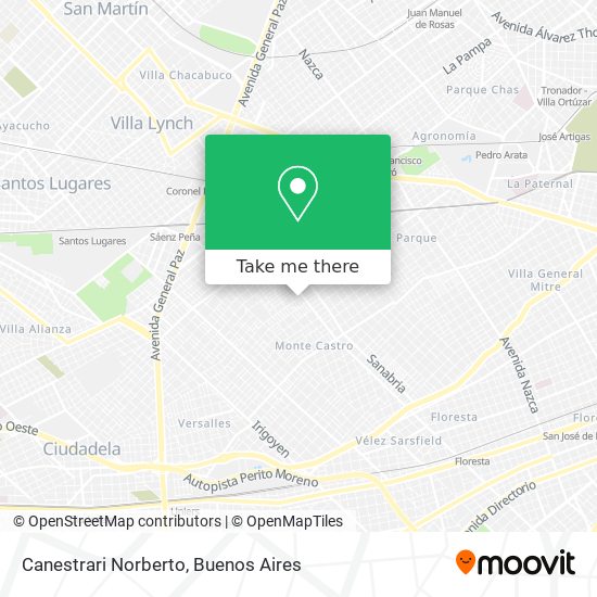Canestrari Norberto map