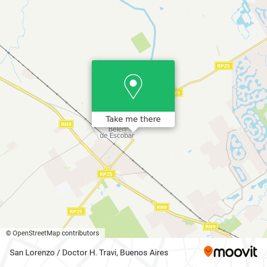 Mapa de San Lorenzo / Doctor H. Travi