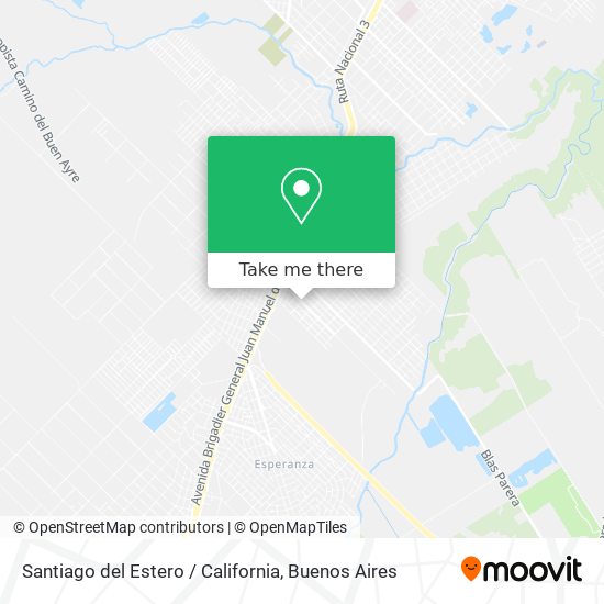 Mapa de Santiago del Estero / California