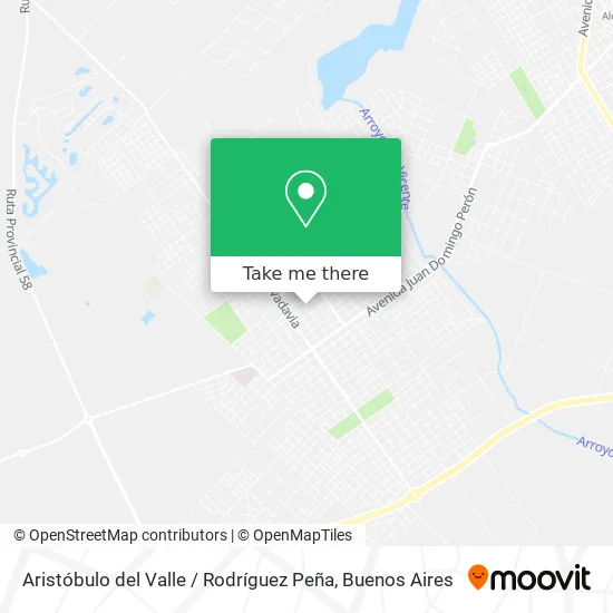 Mapa de Aristóbulo del Valle / Rodríguez Peña