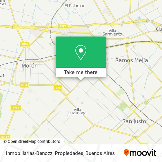 Mapa de Inmobiliarias-Benozzi Propiedades