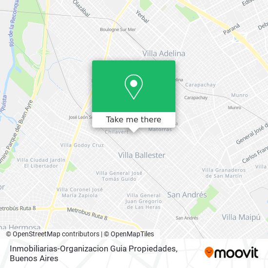 Inmobiliarias-Organizacion Guia Propiedades map