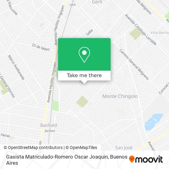 Gasista Matriculado-Romero Oscar Joaquin map