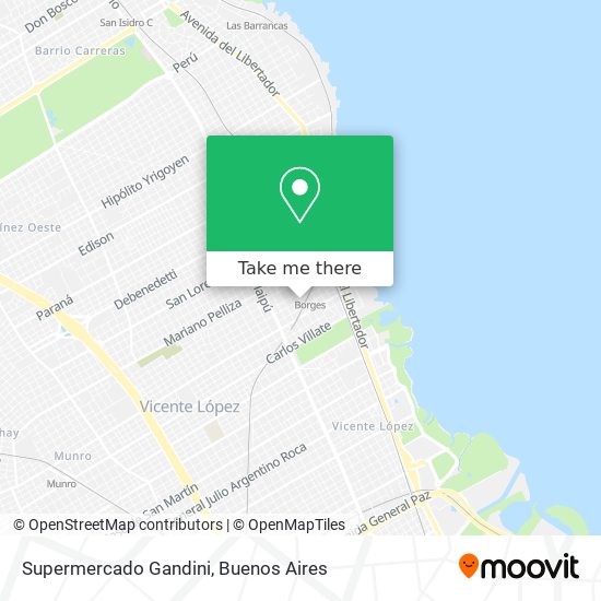 Supermercado Gandini map