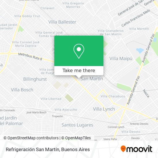 Mapa de Refrigeración San Martín