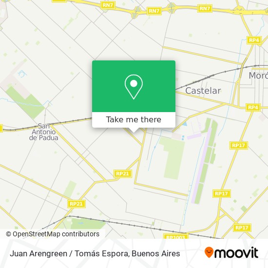 Juan Arengreen / Tomás Espora map