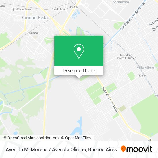 Avenida M. Moreno / Avenida Olimpo map