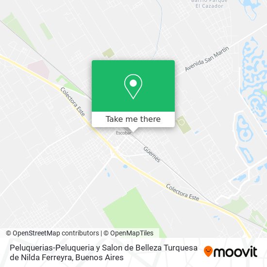 Peluquerias-Peluqueria y Salon de Belleza Turquesa de Nilda Ferreyra map