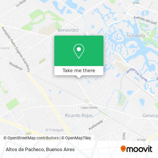 Mapa de Altos de Pacheco