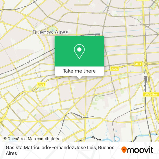 Gasista Matriculado-Fernandez Jose Luis map