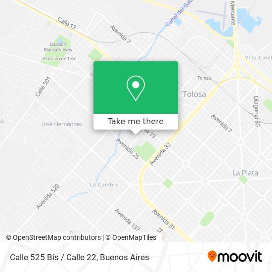 Calle 525 Bis / Calle 22 map