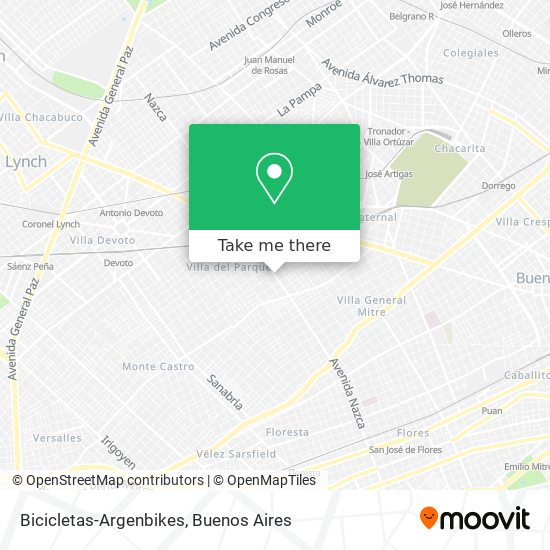 Mapa de Bicicletas-Argenbikes