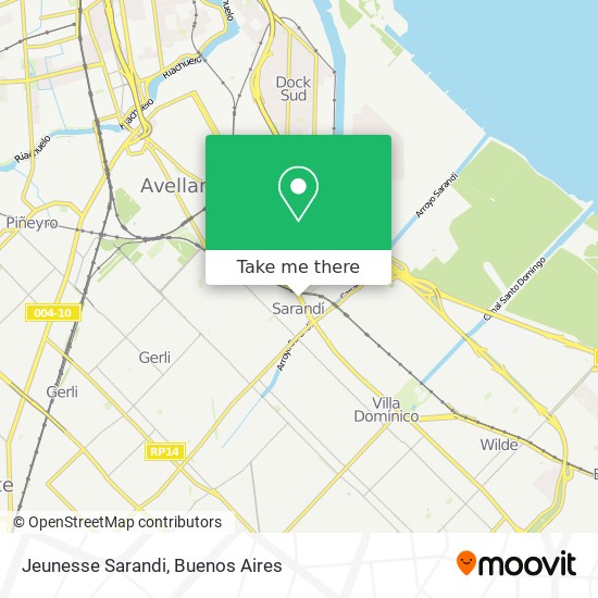 Jeunesse Sarandi map