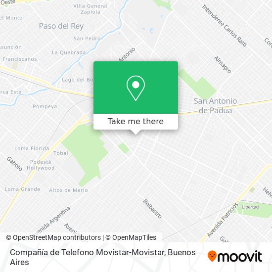 Compañía de Telefono Movistar-Movistar map