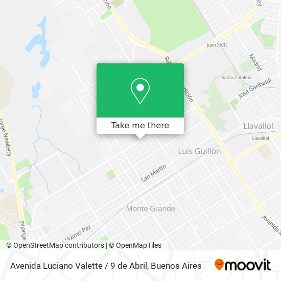 Mapa de Avenida Luciano Valette / 9 de Abril