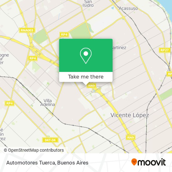 Automotores Tuerca map