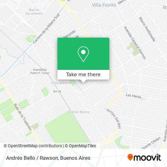 Andrés Bello / Rawson map