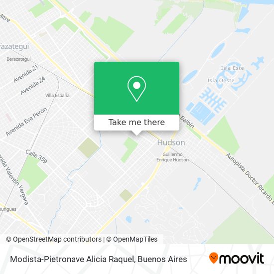 Mapa de Modista-Pietronave Alicia Raquel