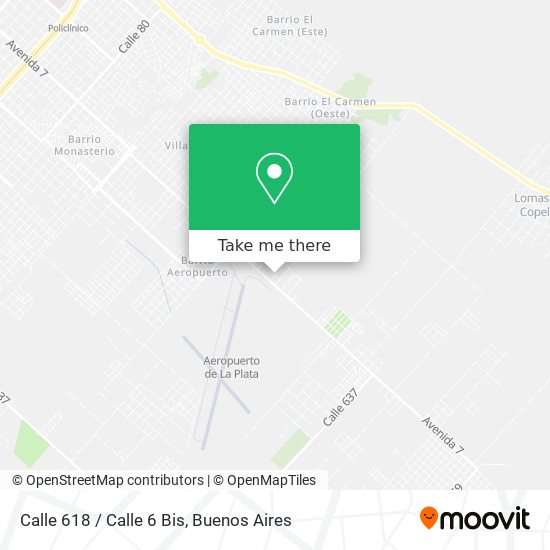 Calle 618 / Calle 6 Bis map