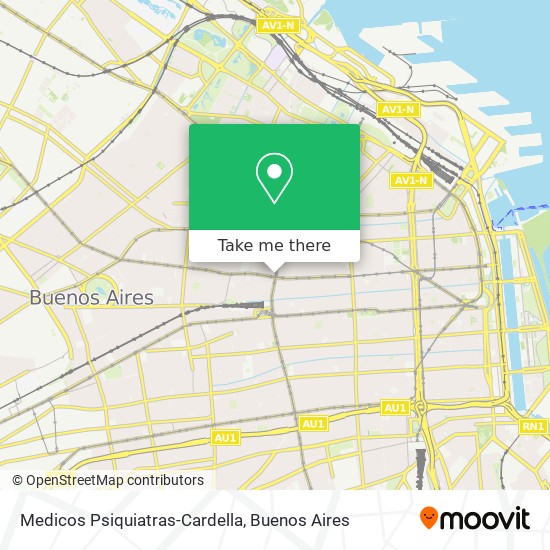 Medicos Psiquiatras-Cardella map
