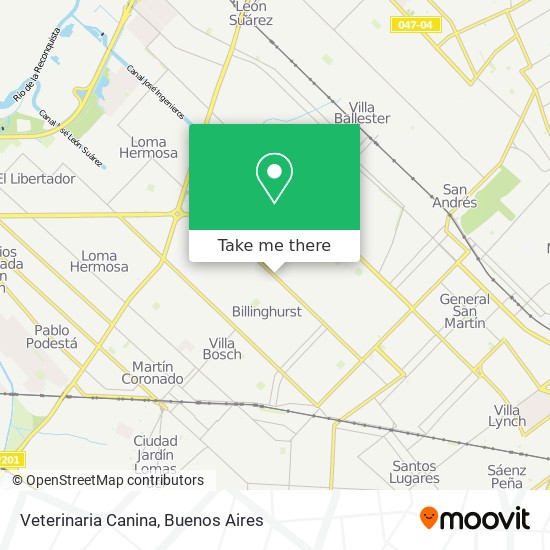 Veterinaria Canina map