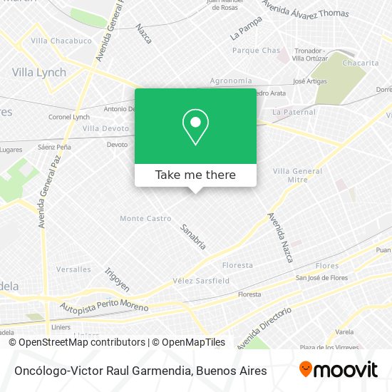 Oncólogo-Victor Raul Garmendia map