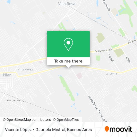 Vicente López / Gabriela Mistral map