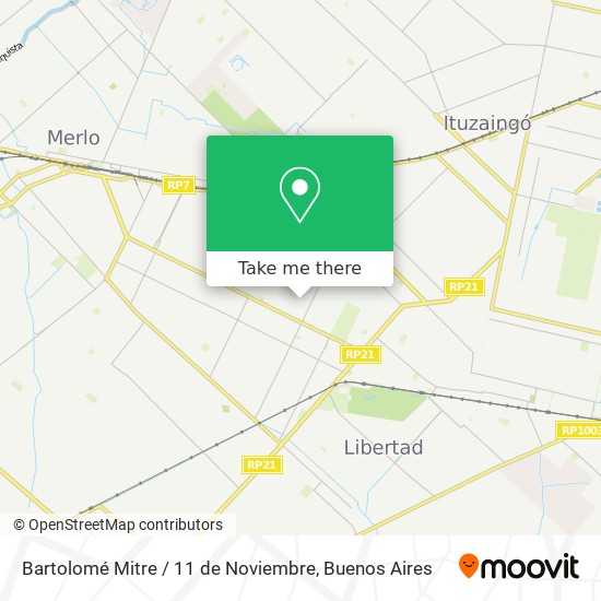 Mapa de Bartolomé Mitre / 11 de Noviembre