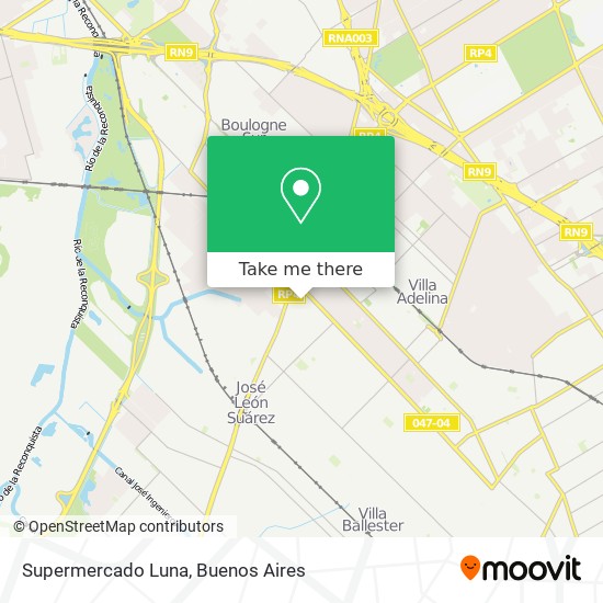 Supermercado Luna map