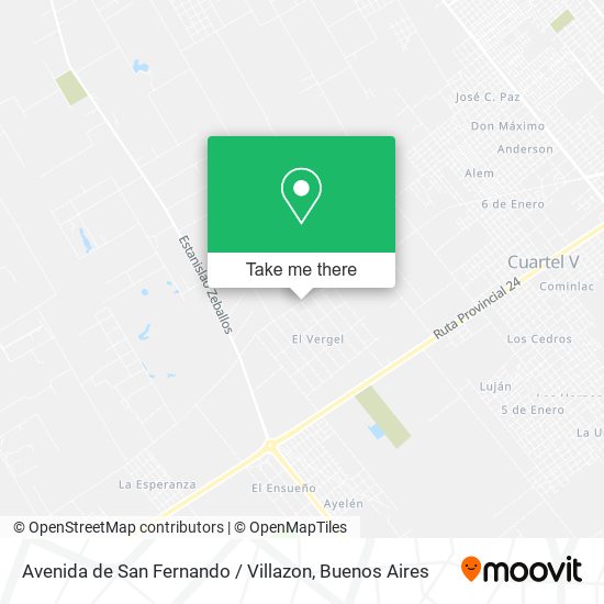 Avenida de San Fernando / Villazon map