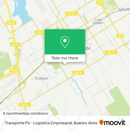 Transporte Ps - Logistica Empresarial map