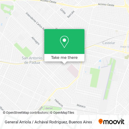 General Arriola / Achával Rodríguez map