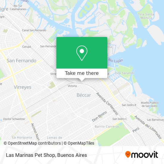 Las Marinas Pet Shop map