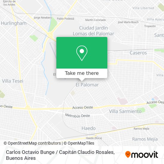 Carlos Octavio Bunge / Capitán Claudio Rosales map