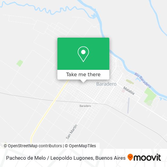 Pacheco de Melo / Leopoldo Lugones map