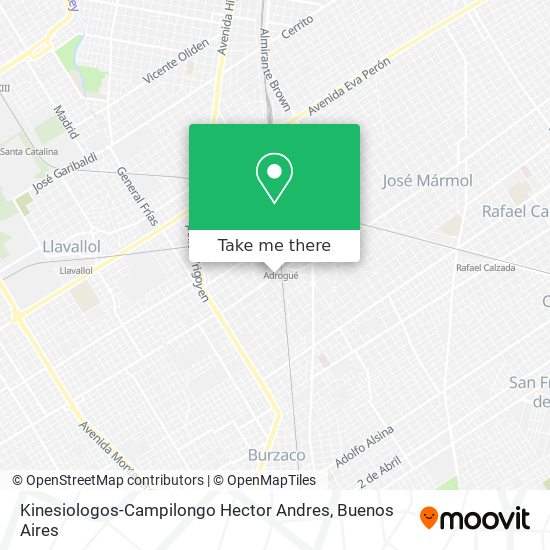 Kinesiologos-Campilongo Hector Andres map
