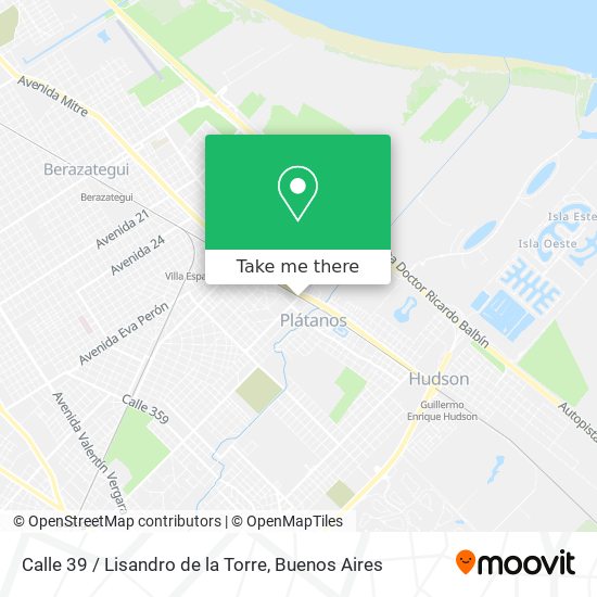Calle 39 / Lisandro de la Torre map