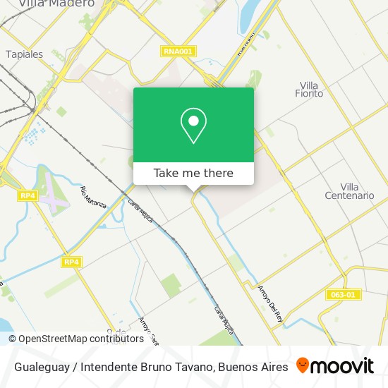 Mapa de Gualeguay / Intendente Bruno Tavano