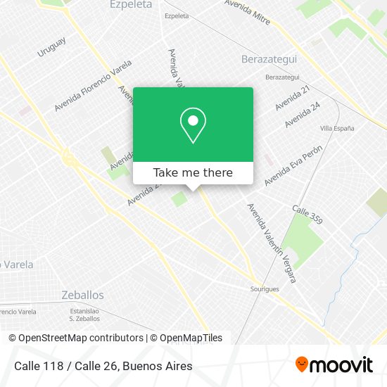 Calle 118 / Calle 26 map