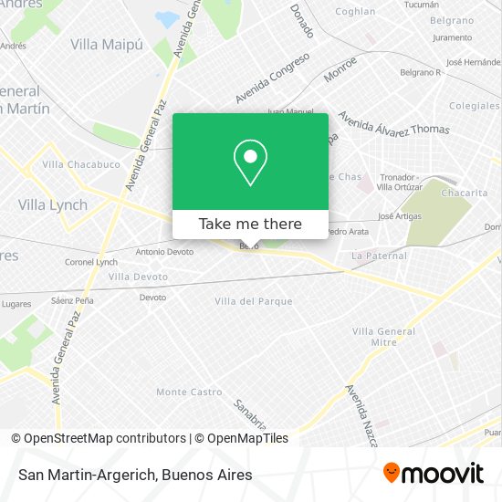Mapa de San Martin-Argerich